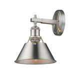 Orwell PW 1 Light Bath Vanity in Pewter with Pewter Shade