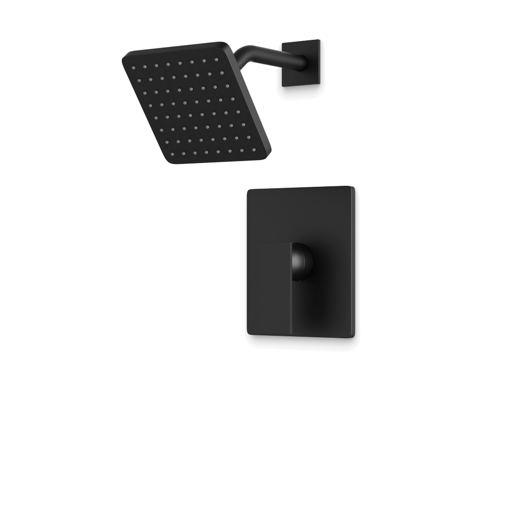 Artos Edge Pressure Balance Shower Trim Kit Matte Black – TS171BK