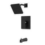 Artos Edge Pressure Balance Tub / Shower Trim Kit Matte Black – TS172BK