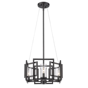 Marco Semi-Flush in Matte Black