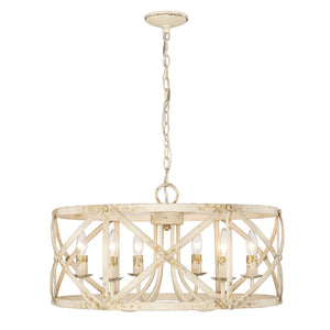 Alcott AI 6 Light Chandelier in Antique Ivory