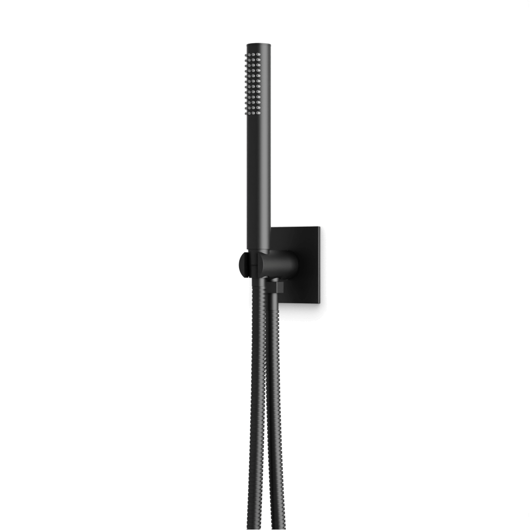 Artos Otella Flexible Hose Handshower Kit with 3.25" Escutcheon Plate Matte Black – F902-45BK