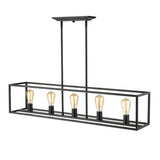 Wesson Linear Pendant in Matte Black