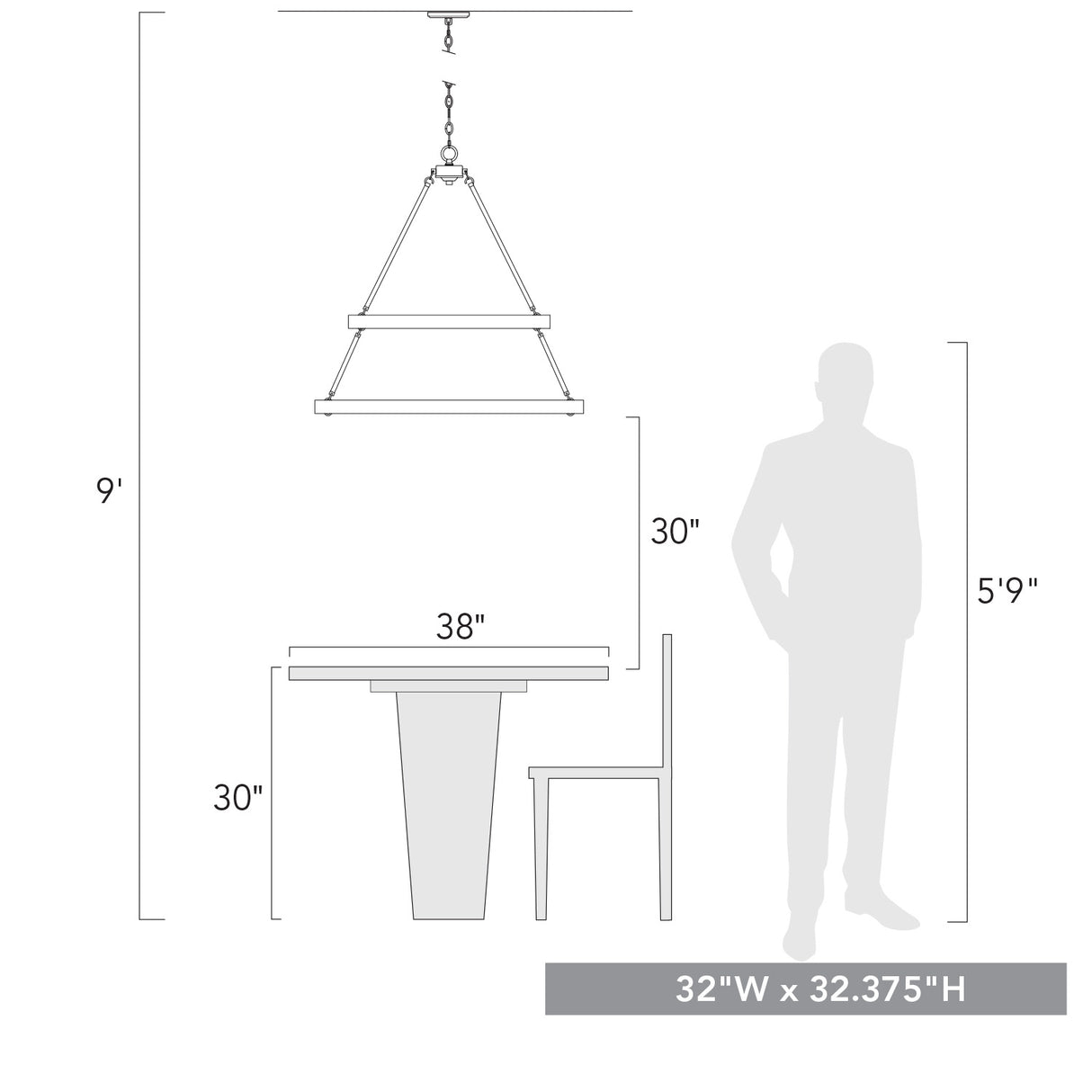 Castile 2 Tier - 15 Light Chandelier (Top 6, Bottom 9)