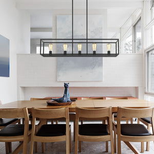 Wesson Linear Pendant in Matte Black