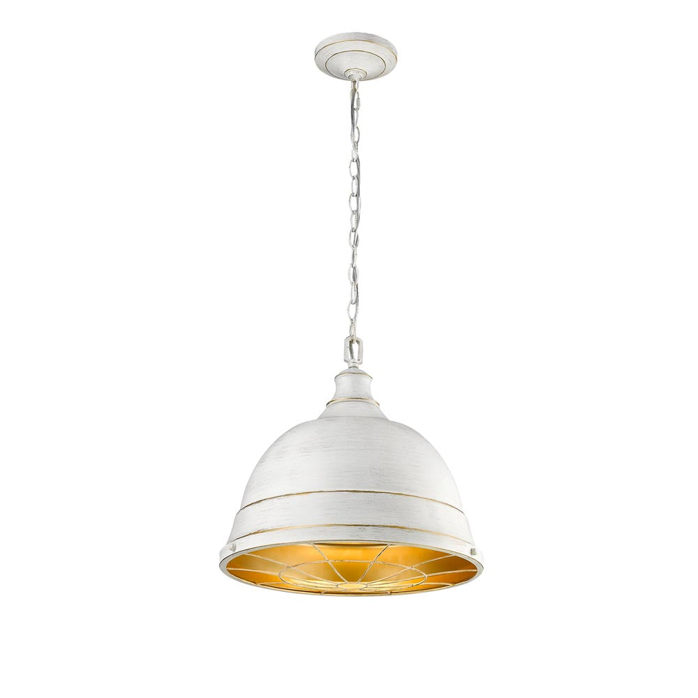 Bartlett Large Pendant in French White
