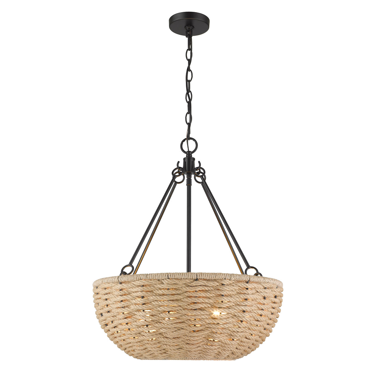 Hathaway 4-Light Pendant in Matte Black