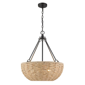Hathaway 4-Light Pendant in Matte Black
