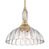 Audra BCB 1 Light Pendant in Brushed Champagne Bronze with Clear Glass Shade