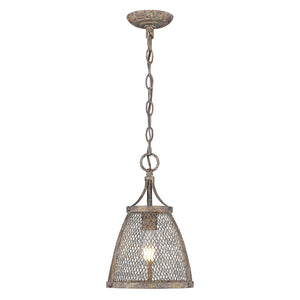 Calgary Mini Pendant in Pebbled Rust