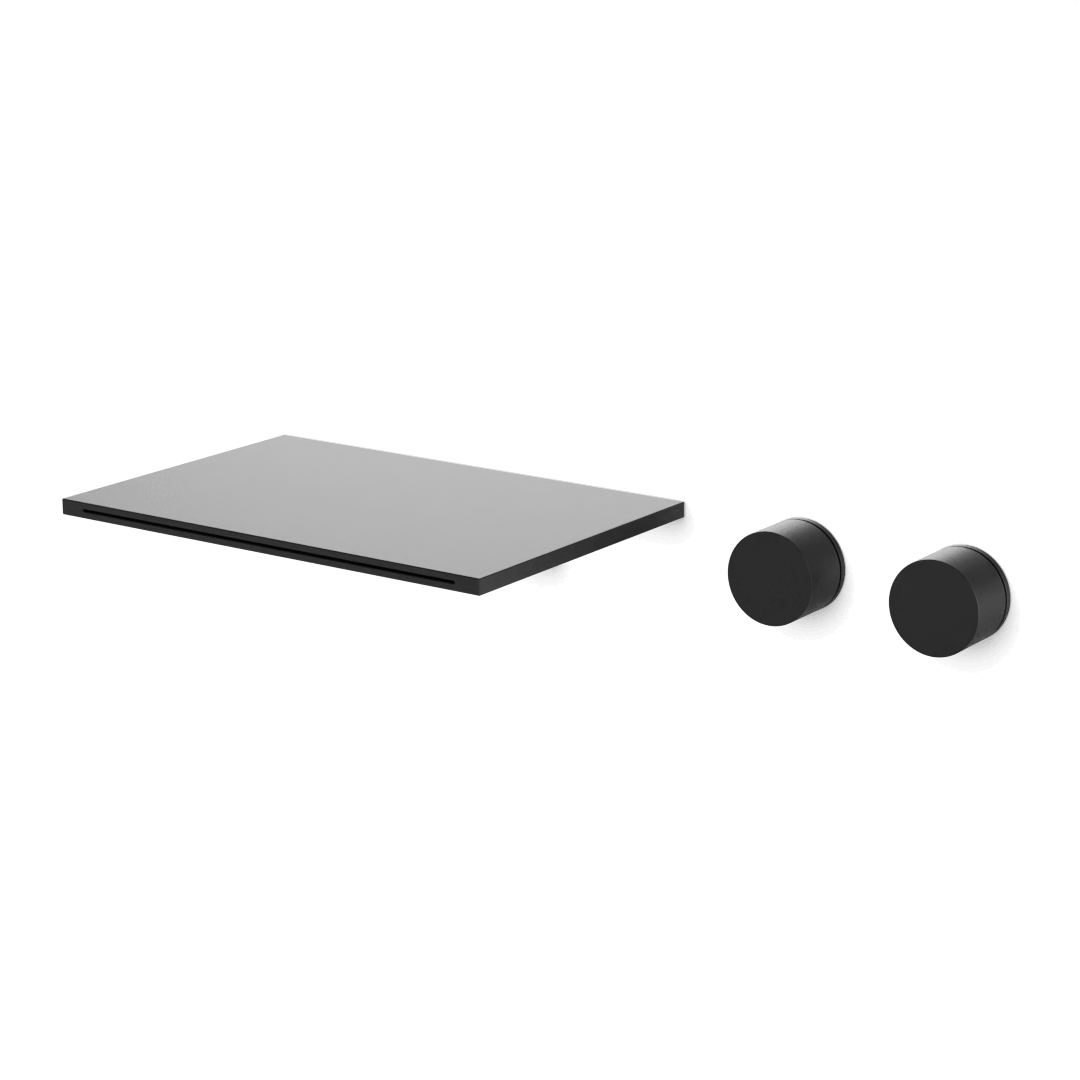 Artos Otella 3-Hole Wall Mount Waterfall Tub Filler Matte Black – F302-7BK