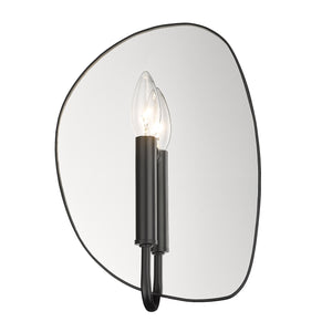Tessa 1 Light Wall Sconce in Matte Black