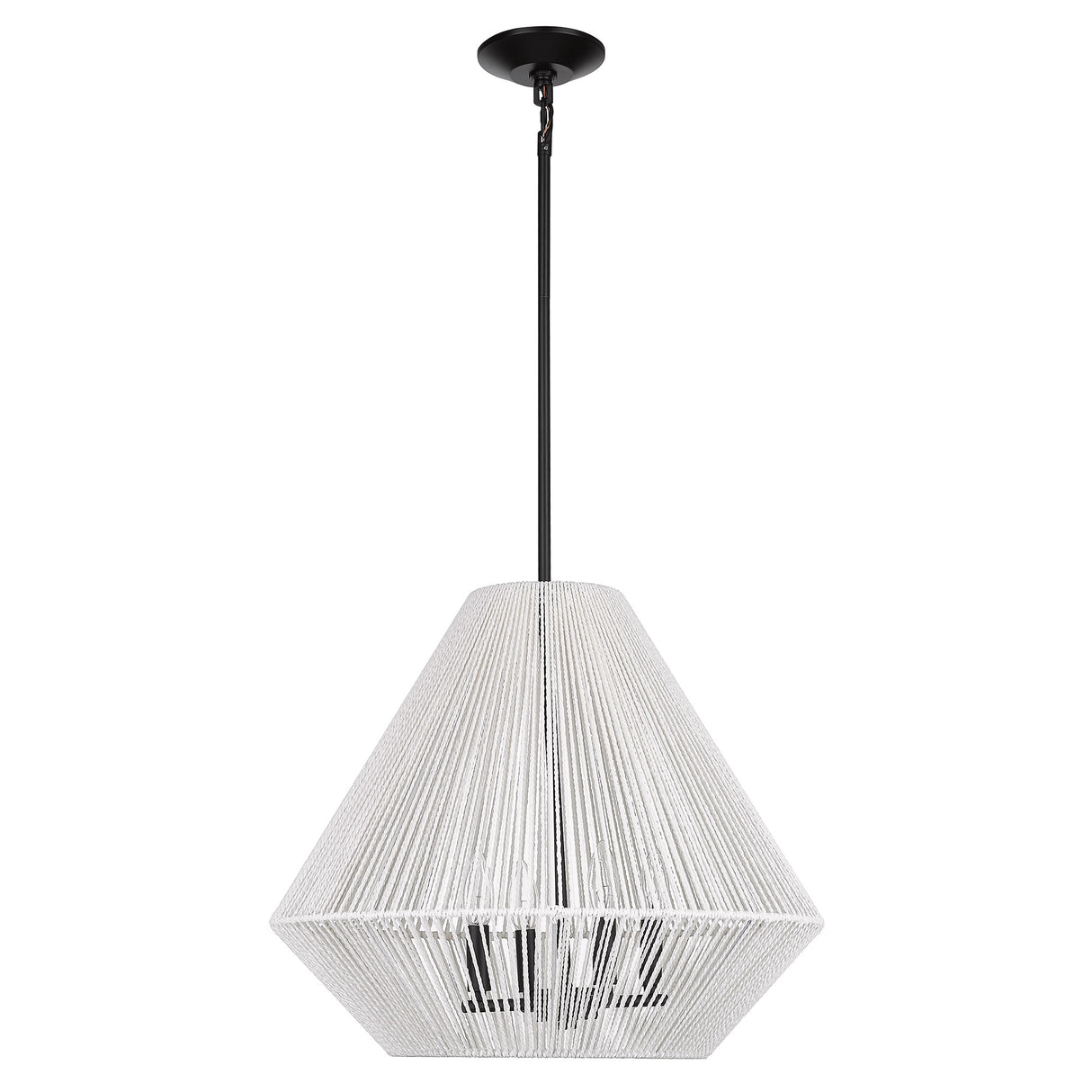 Valentina 4 Light Pendant in Matte Black