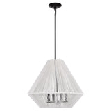 Valentina 4 Light Pendant in Matte Black