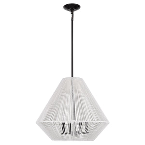 Valentina 4 Light Pendant in Matte Black