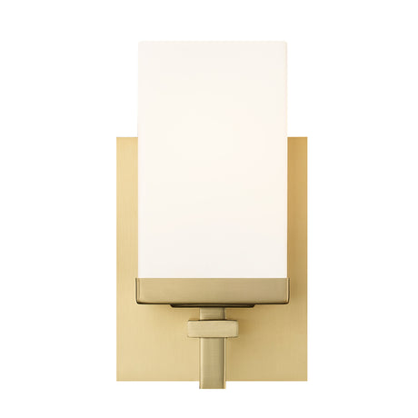 Maddox BCB 1 Light Bath Vanity in Brushed Champagne Bronze with Opal Glass Shade
