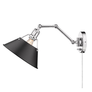 Orwell CH Articulating 1 Light Wall Sconce with Matte Black Shade