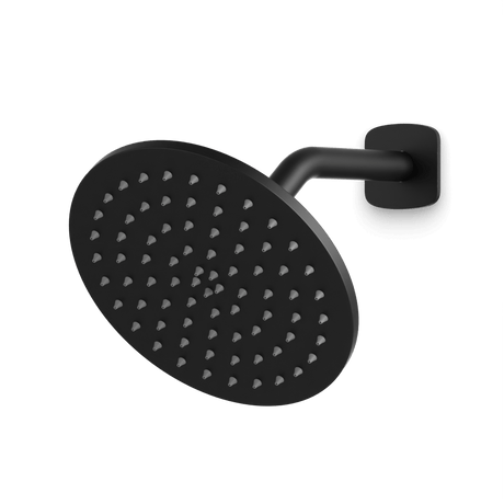 Artos Harmony 8" Shower Head on Angled Arm Matte Black – F924A8BK