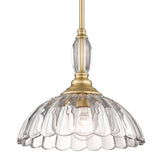 Audra BCB 1 Light Pendant in Brushed Champagne Bronze with Clear Glass Shade