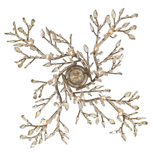 Autumn Twilight 12 Light Chandelier in Mystic Gold