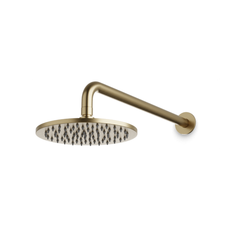 Artos Opera 8" Rain Shower Head on Wall Mount Arm Satin Brass – F907-1SB