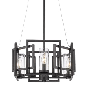 Marco 4 Light Pendant in Matte Black