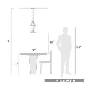 Payton 3-Light Pendant in Matte Black with Clear Glass