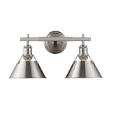 Orwell PW 2 Light Bath Vanity in Pewter with Pewter Shade