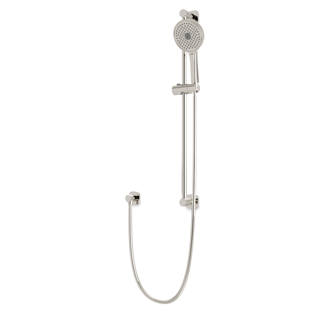 Artos Harmony Flexible Hose Slide Bar Kit with Separate Water Outlet Polished Nickel – F907-79TRPN