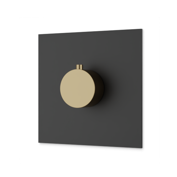 Artos Otella Thermostat Trim Kit Satin Brass / Matte Black – F904A-9TKSBB