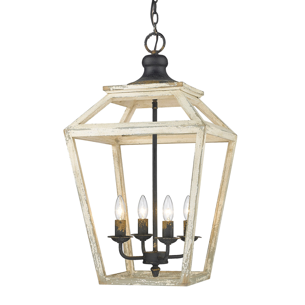 Haiden 4 Light Pendant in Antique Black Iron