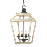 Haiden 4 Light Pendant in Antique Black Iron