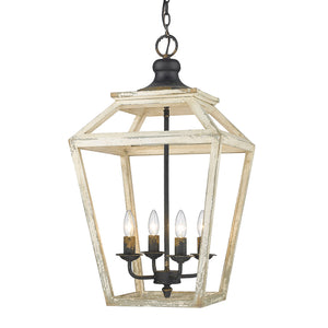 Haiden 4 Light Pendant in Antique Black Iron
