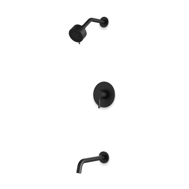 Artos Opera 2-Way Pressure Balance Multifunction Shower Trim Kit with Tub Filler Matte Black – TS266BK