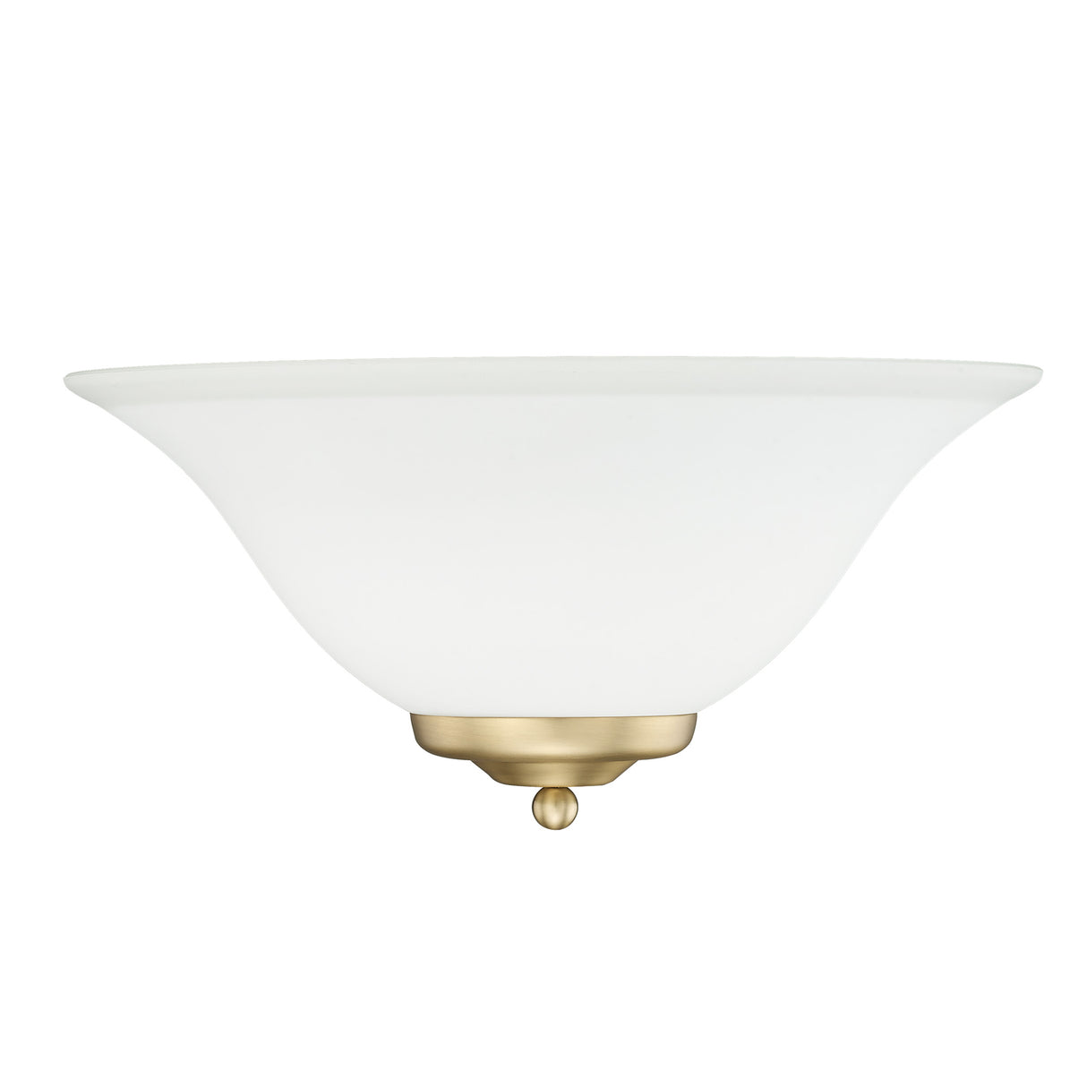 Multi-Family 1 Light Wall Sconce in Brushed Champagne Bronze with Opal Glass Shade