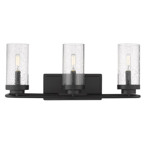 Holden 3-Light Bath Vanity in Matte Black