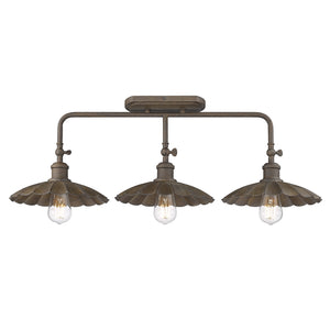 Clemence 3 Light Bath Vanity in Dark Rust