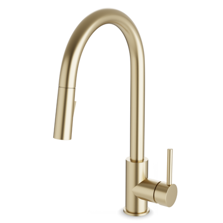 Artos Modern Kitchen Faucet Satin Brass – F100137SB