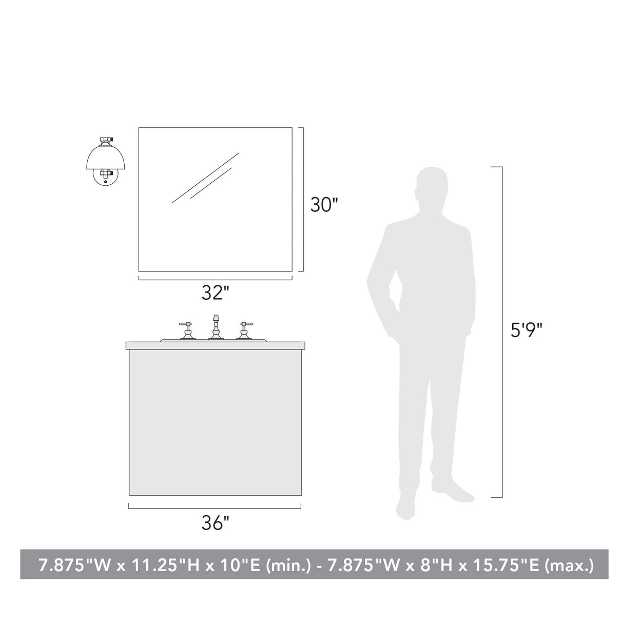 Rey Articulating 1 Light Wall Sconce