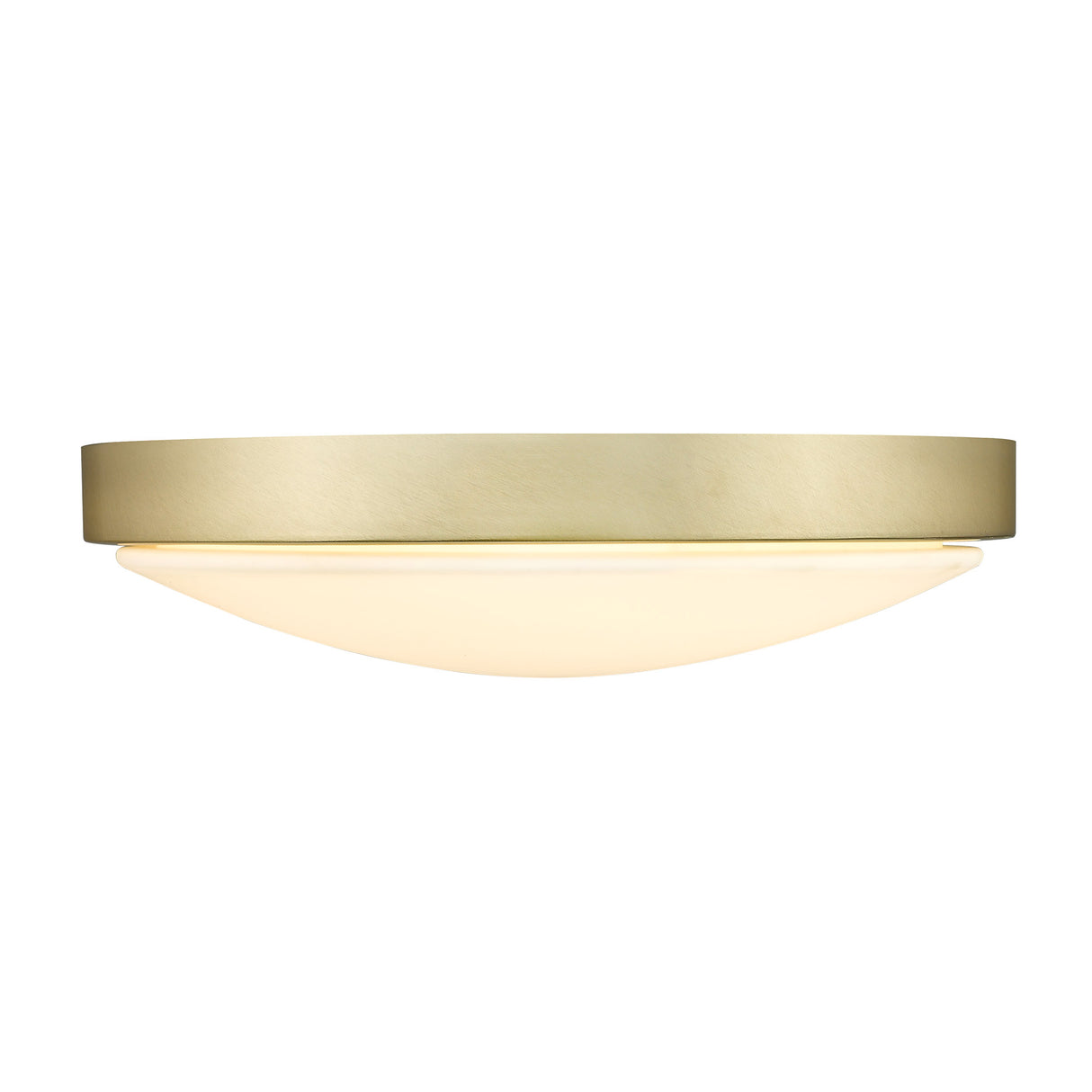 Gabi 13" Flush Mount in Brushed Champagne Bronze with Opal Glass