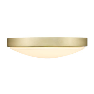 Gabi 13" Flush Mount in Brushed Champagne Bronze with Opal Glass