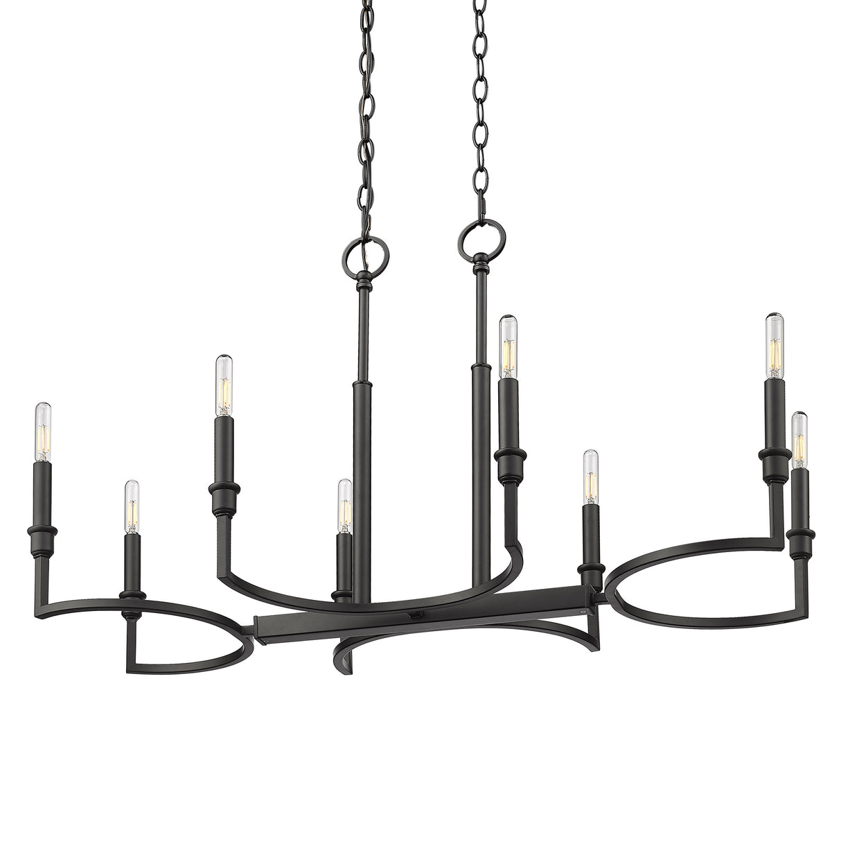 Ellyn Linear Pendant in Matte Black