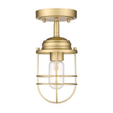 Seaport Semi-Flush in Brushed Champagne Bronze