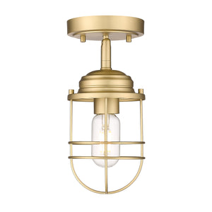Seaport Semi-Flush in Brushed Champagne Bronze