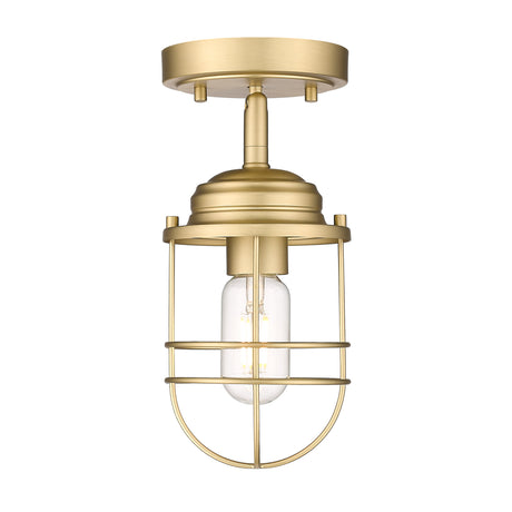 Seaport Semi-Flush in Brushed Champagne Bronze