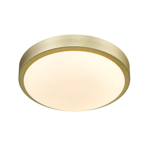 Gabi 10" Flush Mount in Brushed Champagne Bronze with Opal Glass