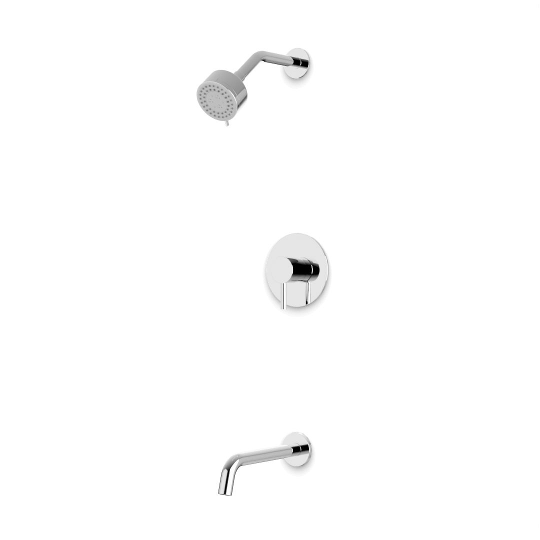 Artos Opera 2-Way Pressure Balance Multifunction Shower Trim Kit with Tub Filler Chrome – TS266CH