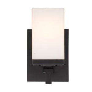 Maddox 1 Light Bath Vanity in Matte Black