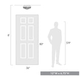 Seaport Outdoor Flush Mount in Natural Black