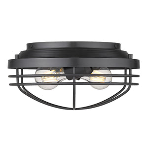 Seaport Flush Mount in Matte Black